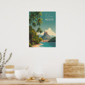  Tulum Mexico Reizen Poster (Keuken)