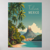 Tulum Mexico Reizen Poster (Voorkant)