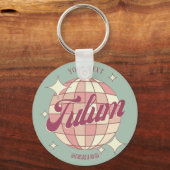 Tulum Mexico Retro accessoire souvenir vakantie Sleutelhanger (Voorkant)
