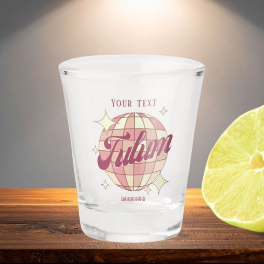 Tulum Mexico souvenir cadeau drink bar Shot Glas