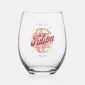 Tulum Mexico souvenir cadeau drink Wijnglas Zonder Voet (Voorkant)