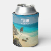 Tulum, Mexico - Tropisch strandparadijs Blikjeskoeler (Blikje Voorkant)