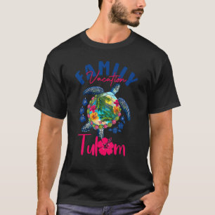 Tulum Mexico Vacation Sea Blue Turtle Family Match T-shirt