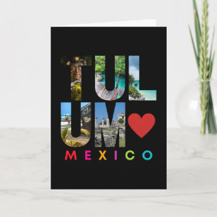 Tulum Mexico Vakantie Strand Matching Familie Groe Kaart