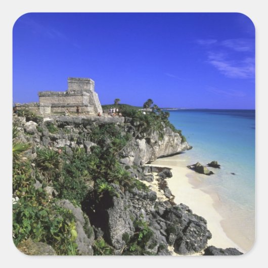 Tulum, Mexico Vierkante Sticker (Voorkant)