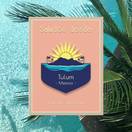 Tulum Mexico Yukatán vakantie Briefkaart