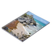 Tulum Ocean Uitzicht in Mexico Travel Souvenir Notitieboek (Linkerzijde)
