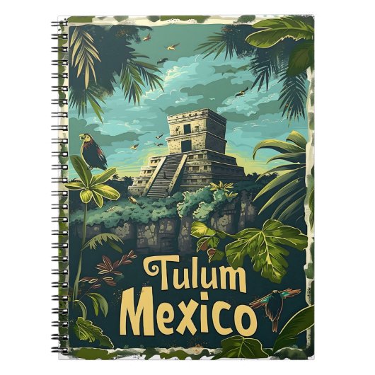 Tulum Oerwoud Notitieboek (Voorkant)