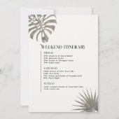 Tulum Palm Tree Bachelorette Weekend Route Kaart (Achterkant)