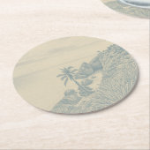 Tulum Paper Coaster Ronde Kartonnen Onderzetter (Gebogen)