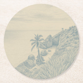Tulum Papieren Onderzetter