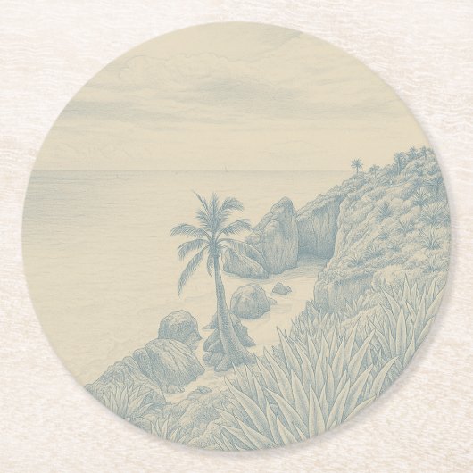 Tulum Papieren Onderzetter (Voorkant)
