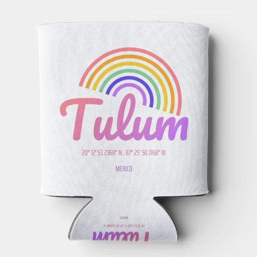 Tulum - Regenboog Blikjeskoeler (Achterkant)