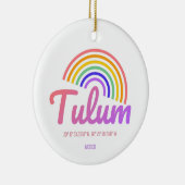 Tulum - Regenboog Keramisch Ornament (Rechts)