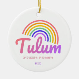 Tulum - Regenboog Keramisch Ornament