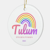 Tulum - Regenboog Keramisch Ornament (Links)