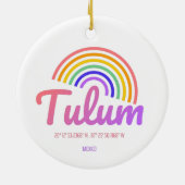 Tulum - Regenboog Keramisch Ornament (Achterkant)