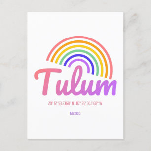 Tulum - Regenboog Mexico Briefkaart