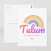 Tulum - Regenboog Mexico Briefkaart (Voorkant / Achterkant)