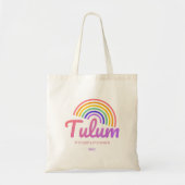 Tulum - Regenboog Tote Bag (Voorkant)