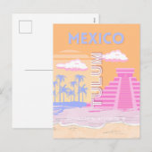 Tulum, Reiskunst, Preppy Feestdagenkaart (Voorkant / Achterkant)