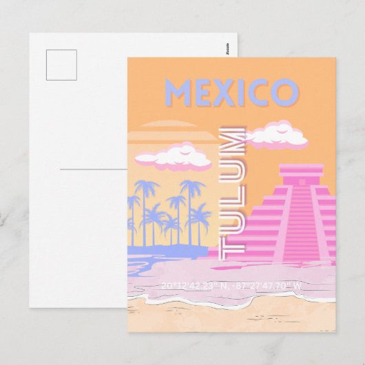 Tulum, Reiskunst, Preppy Feestdagenkaart (Voorkant / Achterkant)