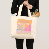 Tulum, Reiskunst, Preppy Grote Tote Bag (Voorkant (product))