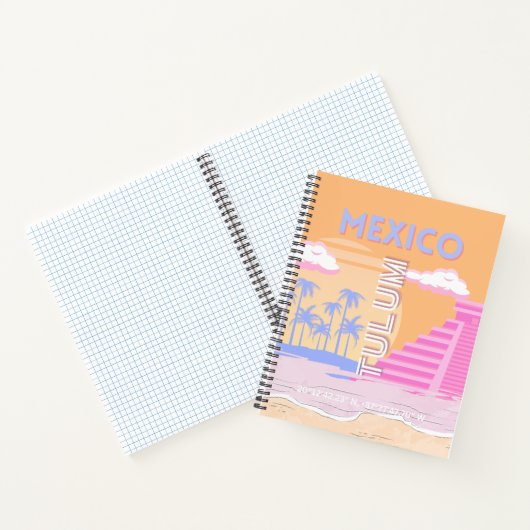 Tulum, Reiskunst, Preppy Notitieboek (Binnen)