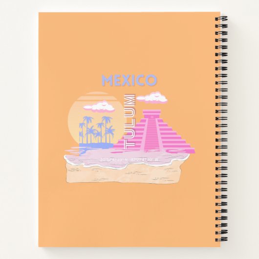 Tulum, Reiskunst, Preppy Notitieboek (Achterkant)