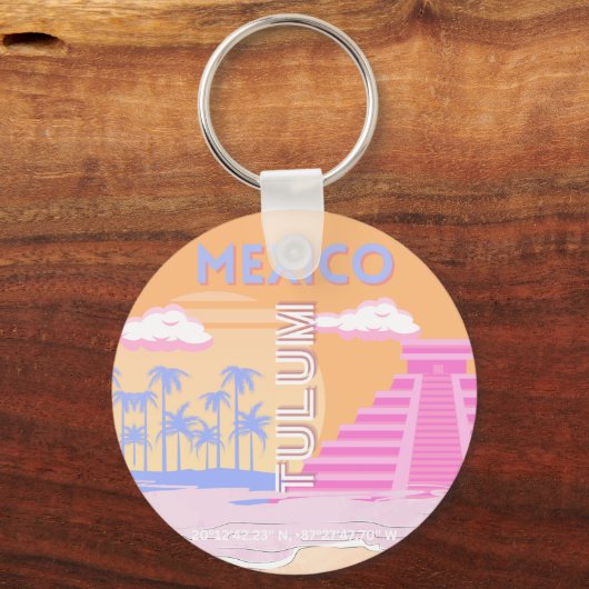 Tulum, Reiskunst, Preppy Sleutelhanger (Achterkant)