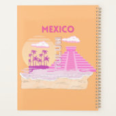 Tulum, Reiskunst, Retro Art, Roze, Sinaasappel Planner (Achterkant)