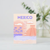 Tulum, Reiskunst, Retro Kunst Feestdagenkaart (Staand voorkant)