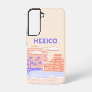 Tulum, Reiskunst, Retro Kunst Samsung Galaxy Hoesje
