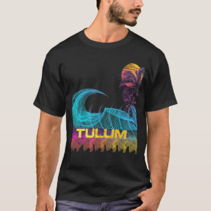 Tulum Retro 80s Stijl Vintage Vaporwave Surf T-shirt