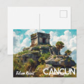 Tulum Ruins Cancun Briefkaart (Voorkant / Achterkant)