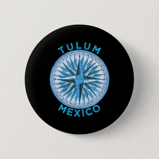 Tulum verkennen ronde button 5,7 cm (Voorkant)