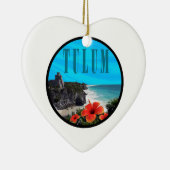 Tulum voorbij cadeau keramisch ornament (Rechts)