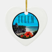 Tulum voorbij cadeau keramisch ornament (Voorkant)