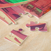 Tulum Yucatán Mexico Beach Waterverf Zonsondergang Legpuzzel (Zijkant)