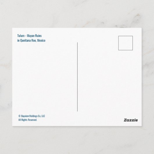 Tulumgroeten Briefkaart (Achterkant)