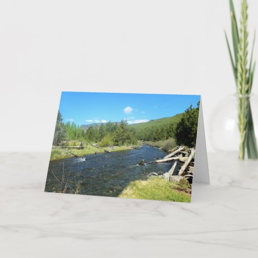 Tumalo Creek, Bend, Oregon Kaart (Voorkant)