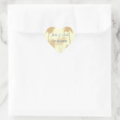 Tumbelweed Palm Trees Tropical Wedding Hart Sticker (Tas)