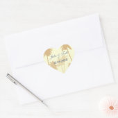 Tumbelweed Palm Trees Tropical Wedding Hart Sticker (Envelop)