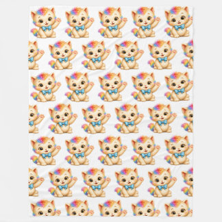 Tumble de Kitten Regenboog Dekbed Fleece Deken
