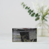 Tumble Down Boerderij Shing with Fallen Roof Visitekaartje (Staand voorkant)