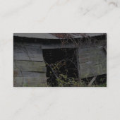 Tumble Down Boerderij Shing with Fallen Roof Visitekaartje (Achterkant)