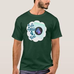 Tumble for You Funny Cartoon Slogan T-shirt