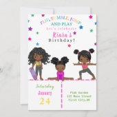 Tumble, Jump & Play Diverse Bday Uitnodiging (Voorkant)