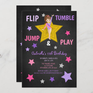 Tumble, Jump & Play Gymnastics Birthday Kaart