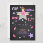 Tumble, Jump & Play Gymnastics Birthday Kaart (Voorkant)